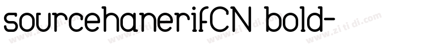 sourcehanerifCN bold字体转换